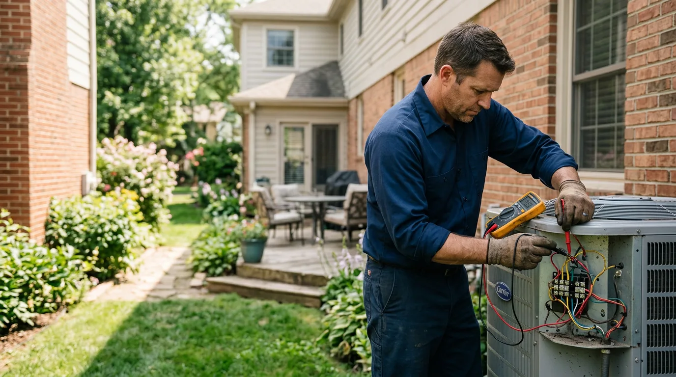 HVAC technician working near Rolling Hills, WY